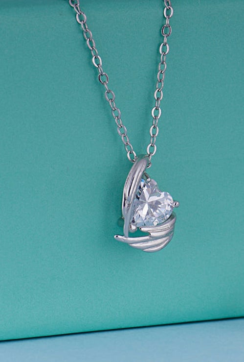 GIVA Sterling Silver Wings of Protection Necklace