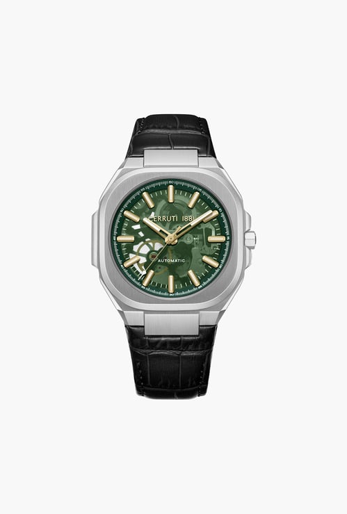 CERRUTI 1881 Leather Strap Automatic Watch - CECIWGE0050204