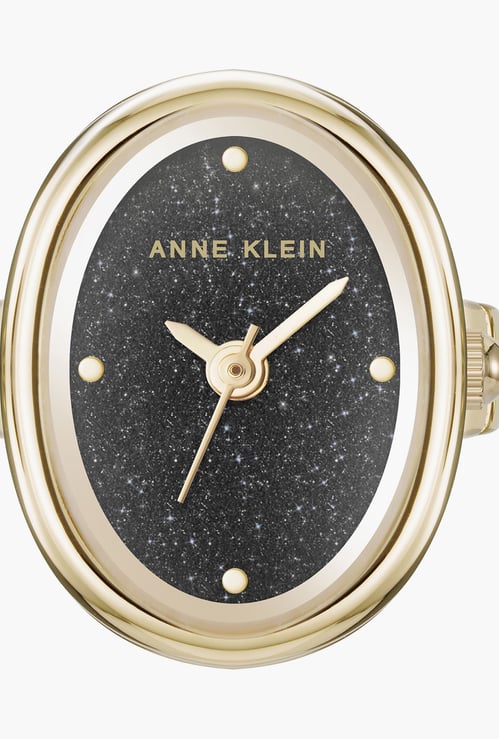 ANNE KLEIN Gemstone Analog Ring Watch - AK5126RINGBKW