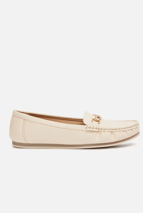 CODE Metal Accent Loafers