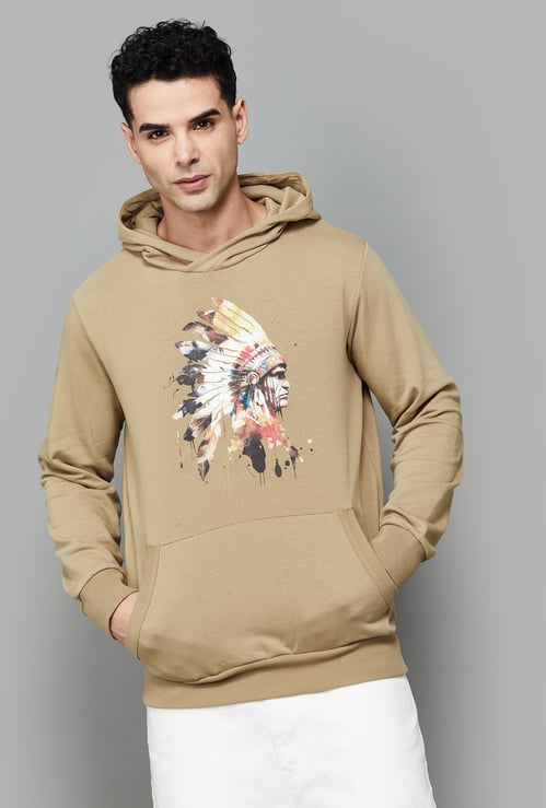 FAHRENHEIT Aztec Print Hooded Sweatshirt