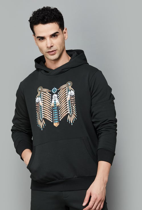 FAHRENHEIT Printed Hooded Sweatshirt