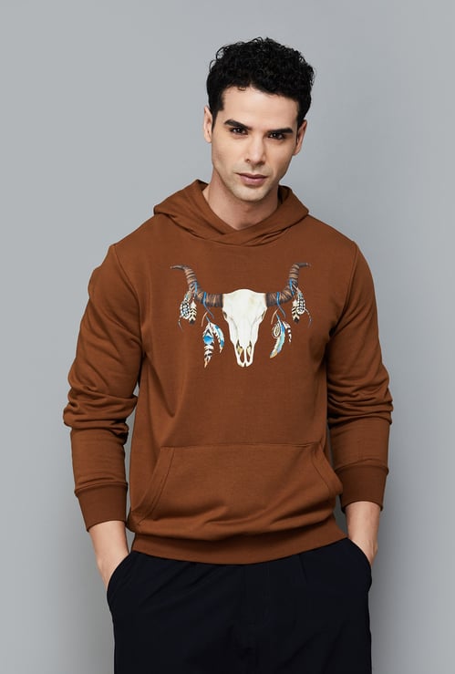 FAHRENHEIT Printed Hooded Sweatshirt