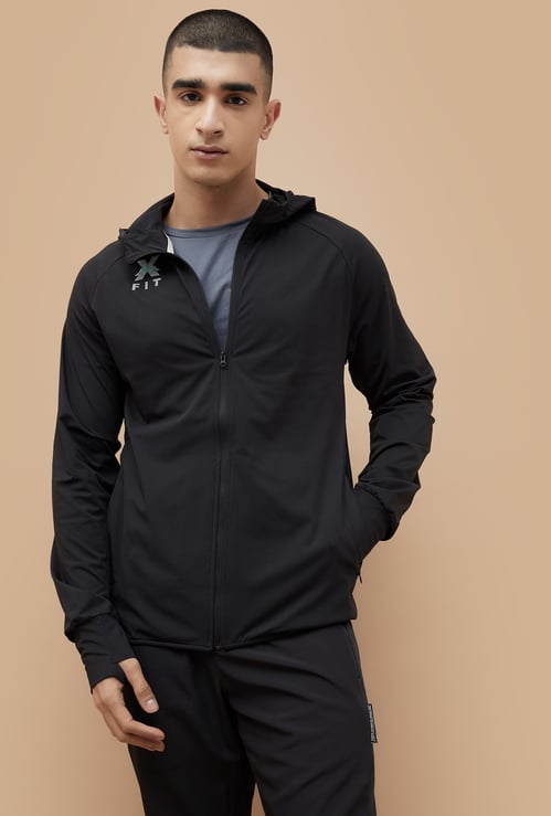 KAPPA Textured Hooded Sweatshirt