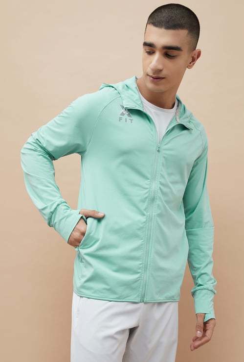 KAPPA Textured Hooded Sweatshirt