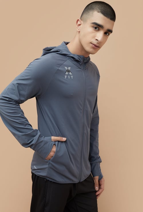KAPPA Textured Hooded Sweatshirt