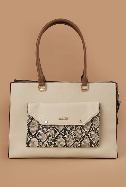 CODE Colourblocked Shoulder Bag