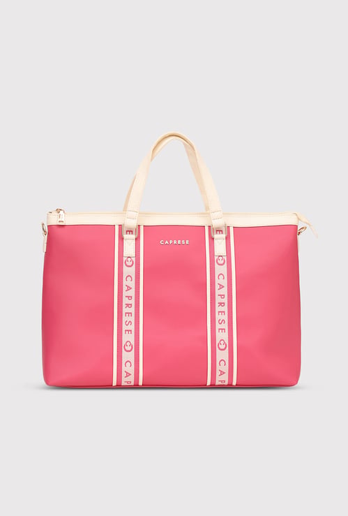 CAPRESE Logo Print Laptop Bag