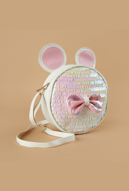 GINGER Minnie Mouse Sequinned Sling Bag