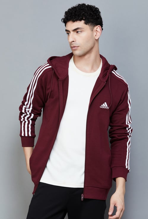 ADIDAS Solid Hooded Sweatshirt