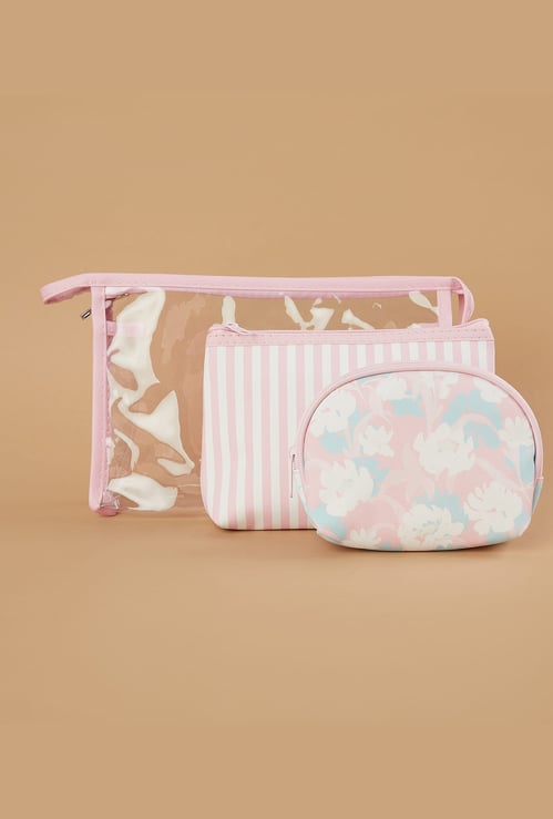 GINGER Printed Vanity Pouches - Pack of 3