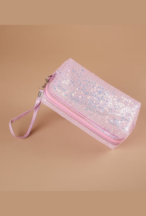 GINGER Sequinned Vanity Pouch