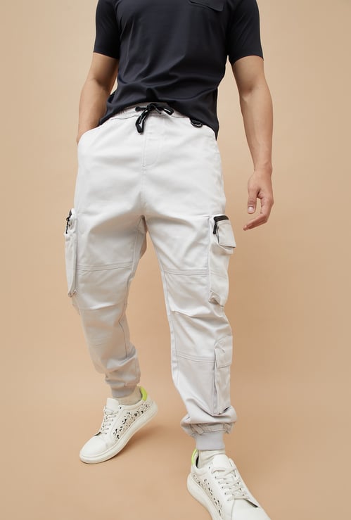BOSSINI Solid Regular Fit Cargos