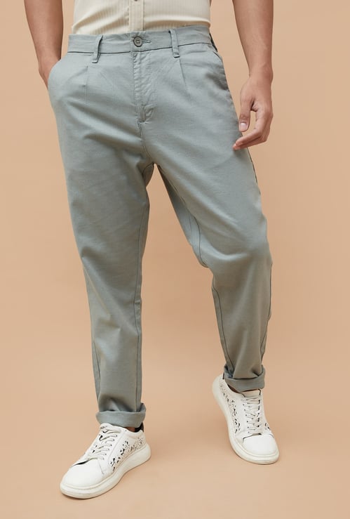 BOSSINI Solid Regular Fit Trousers