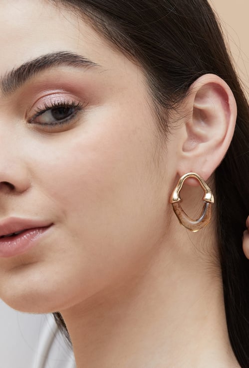 GINGER Hoop Drop Earrings