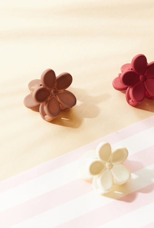 GINGER Floral Claw Clips - Pack of 4