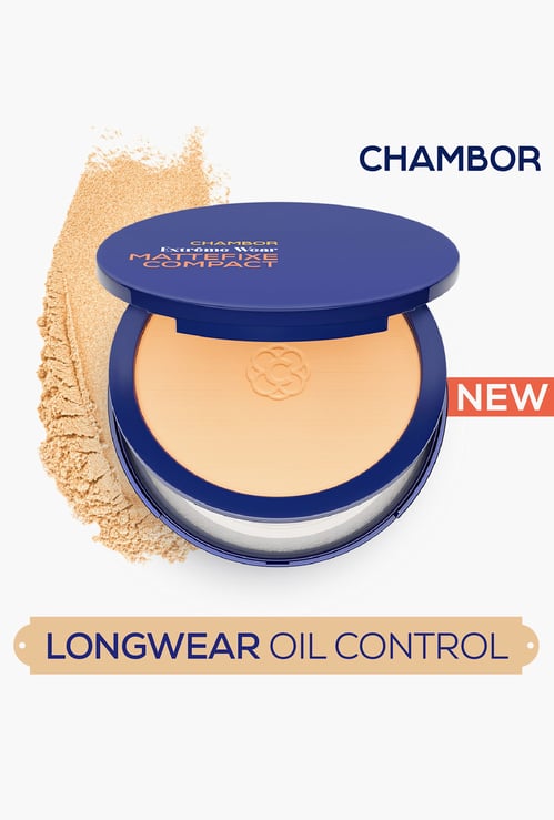 CHAMBOR Extreme Wear Mattefixe Compact Powder - 203 Neutral Medium - 9g