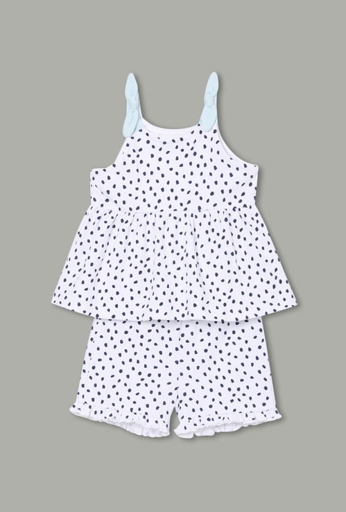 JUNIORS Girls Printed Top and Shorts