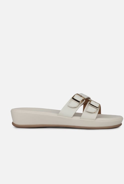 INC.5 Double Stap Platforms with Buckle Accent