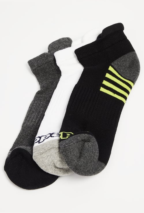 KAPPA Striped Ankle-Length Socks - Pack of 3