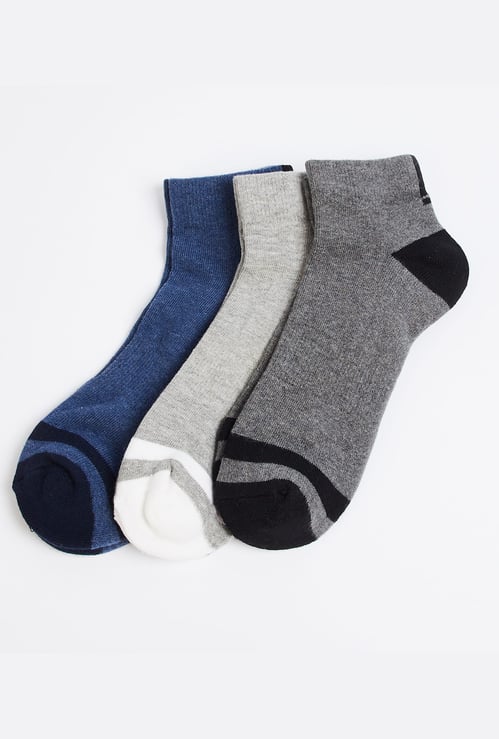 FORCA Knitted Ankle-Length Socks - Pack of 3