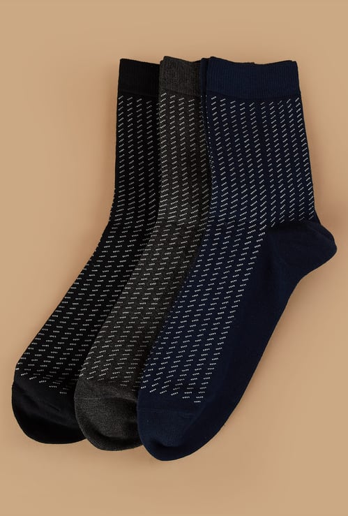 CODE Knitted Crew Socks - Pack of 3