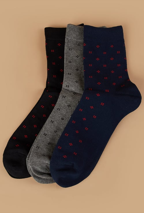 CODE Knitted Crew Socks - Pack of 3