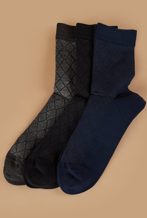 CODE Knitted Crew Socks - Pack of 3