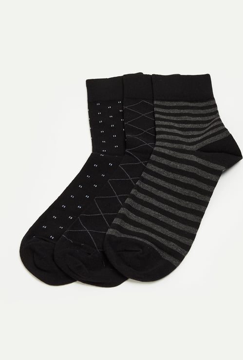CODE Assorted Crew-Length Socks - Pack of 3