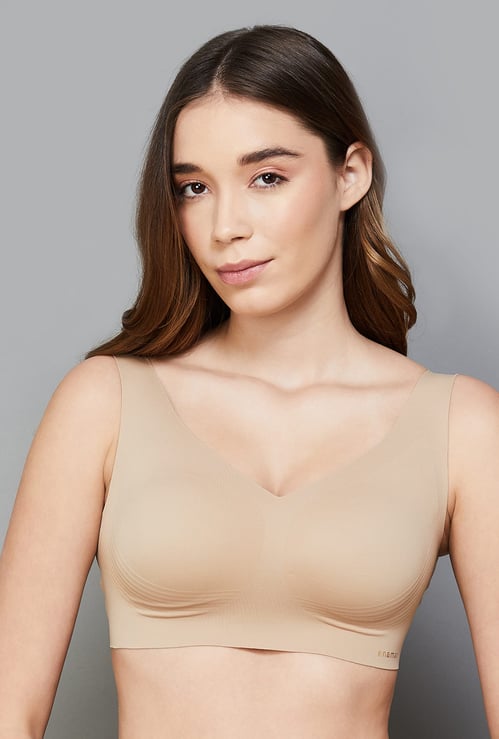 ENAMOR Solid Padded Non-Wired Sports Bra