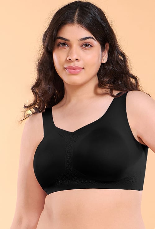 ENAMOR Solid Padded Non-Wired Minimizer Bra