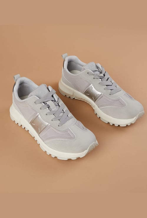 GINGER Metallic Panel Sneakers