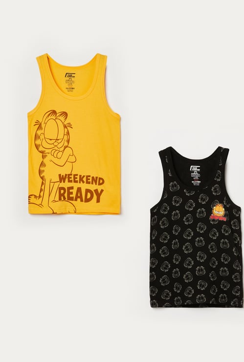 FAME FOREVER Boys Printed Vest - Pack of 2