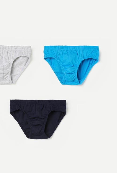 FAME FOREVER Boys Solid Briefs - Pack of 3