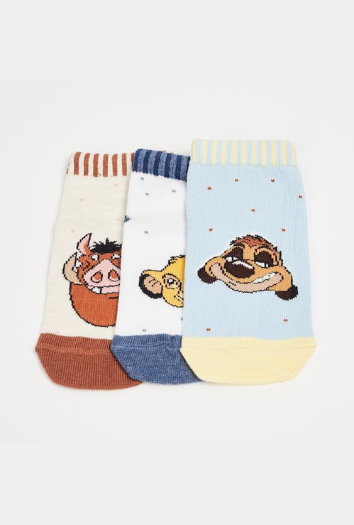 FAME FOREVER Lion King Patterned Socks - Pack of 3