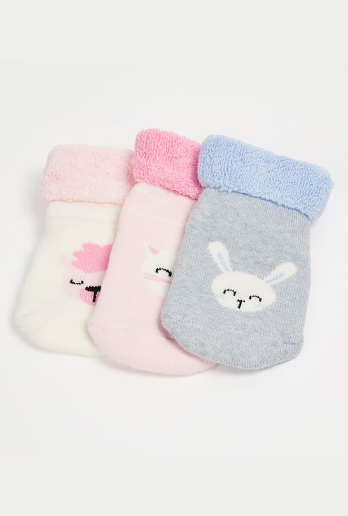 FAME FOREVER Knitted Socks - Pack of 3
