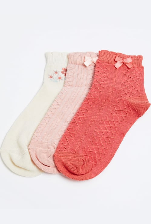 FAME FOREVER Knitted Socks - Pack of 3