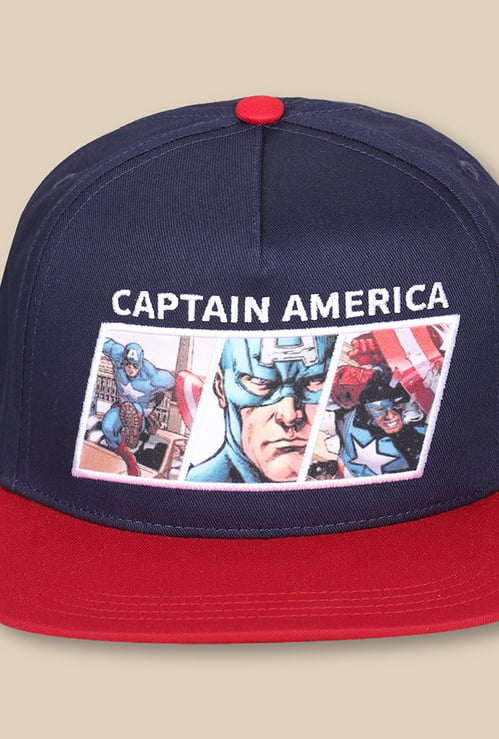 KIDSVILLE Boys Captain America Applique Baseball Cap