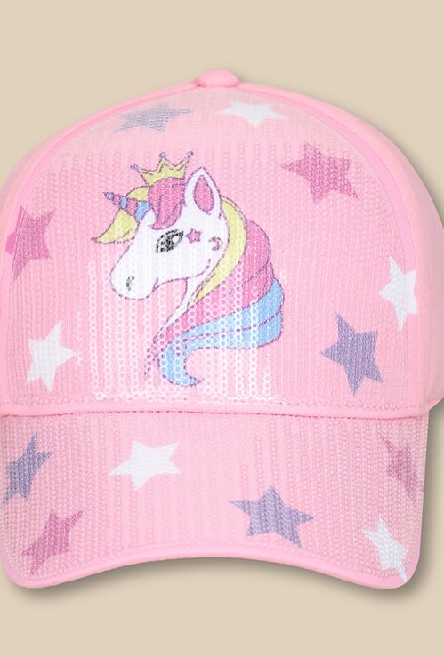 KIDSVILLE Girls Sequinned Baseball Cap