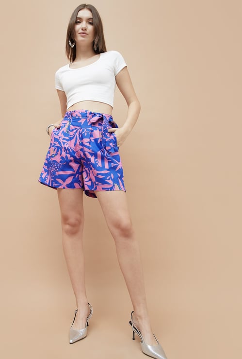 COLOUR ME Printed Shorts