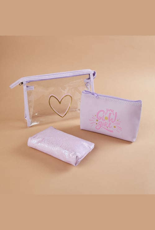 GINGER Assorted Vanity Pouches - Pack of 3