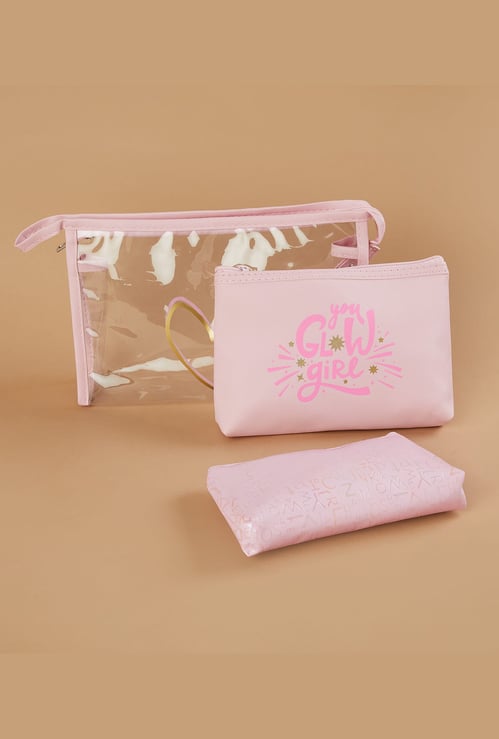 GINGER Assorted Vanity Pouches - Pack of 3