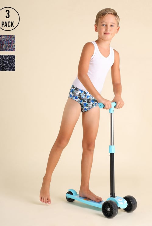 US POLO ASSN KIDS Boys Assorted Briefs - Pack of 3