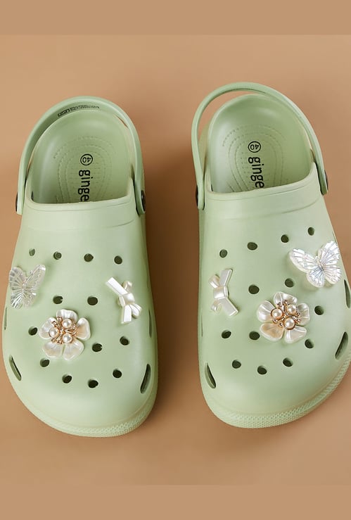 GINGER Charm Detail Clogs