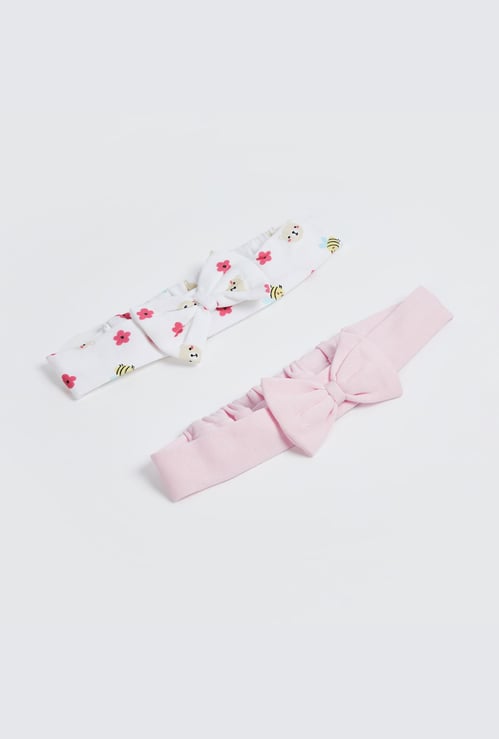 JUNIOR BABY Girls Assorted Headbands - Pack of 2