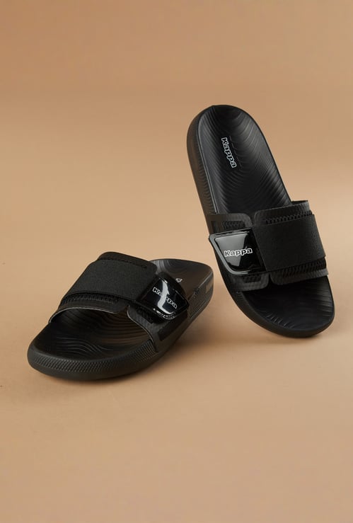 KAPPA Textured Sliders with Velcro Strap
