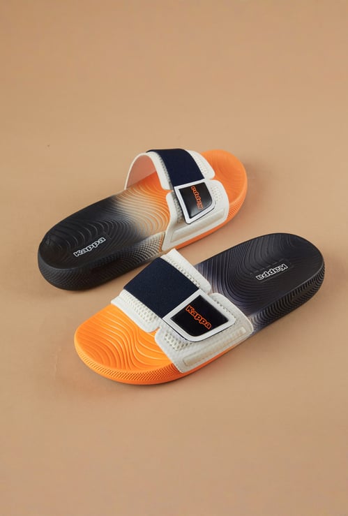KAPPA Textured Sliders with Velcro Strap