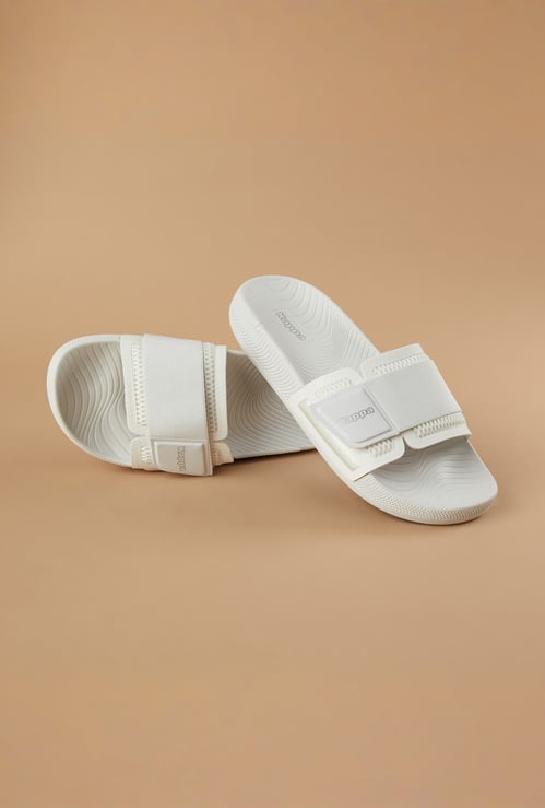 KAPPA Textured Sliders with Velcro Strap