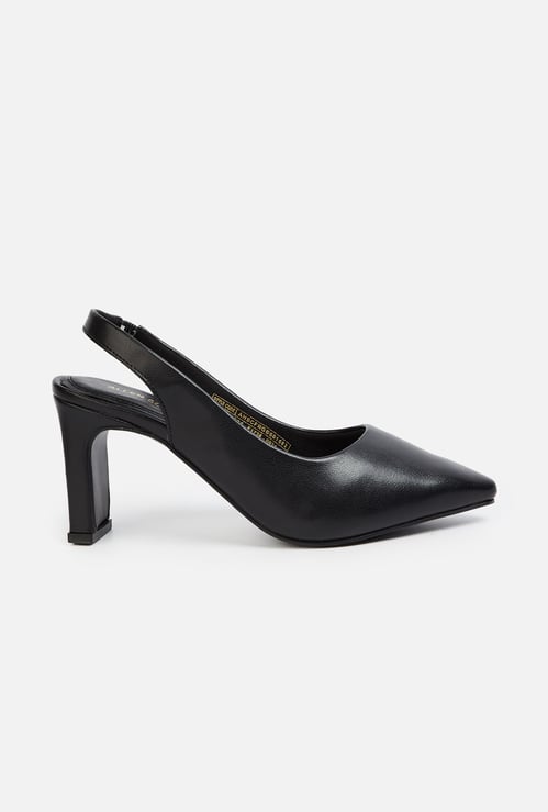 ALLEN SOLLY Solid Block Heels