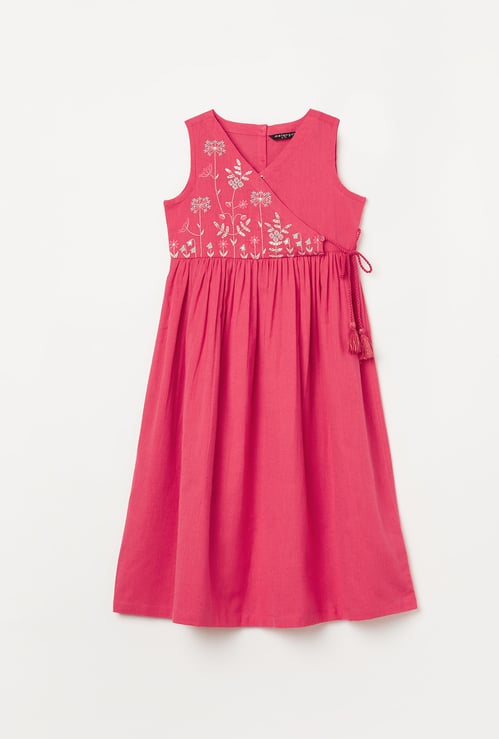 MELANGE Embroidered Angrakha Dress